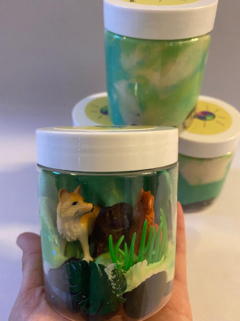 Themed Play Dough Jars