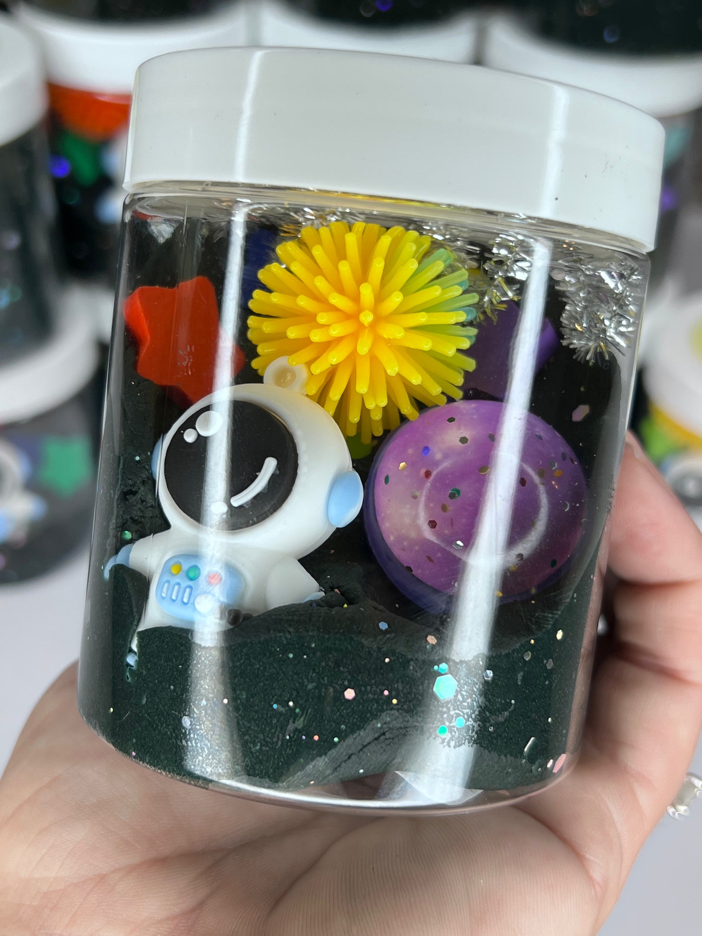 Space Play Dough Jar
