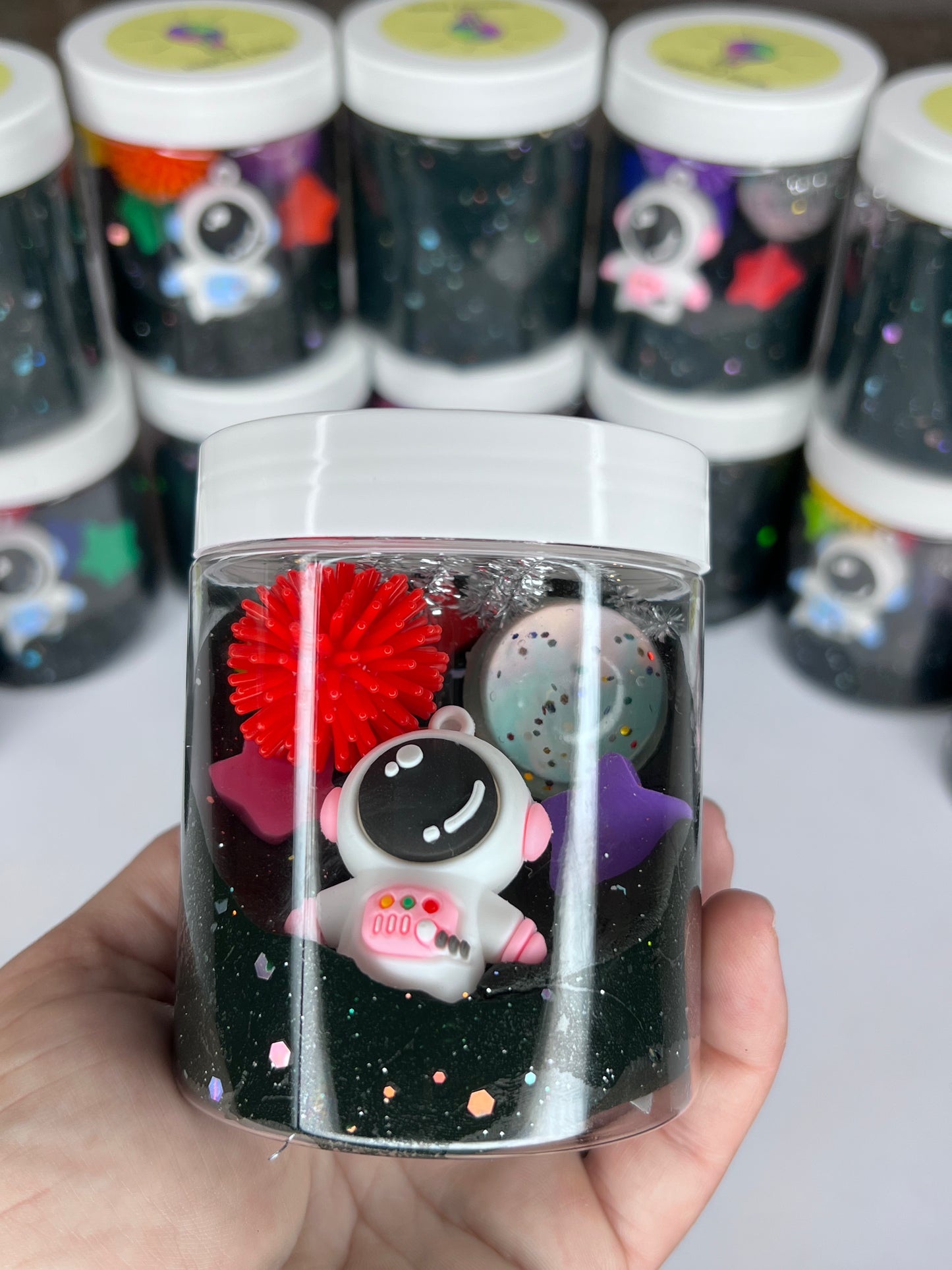 Space Play Dough Jar