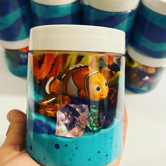 Themed Play Dough Jars
