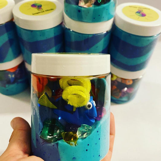 Themed Play Dough Jars