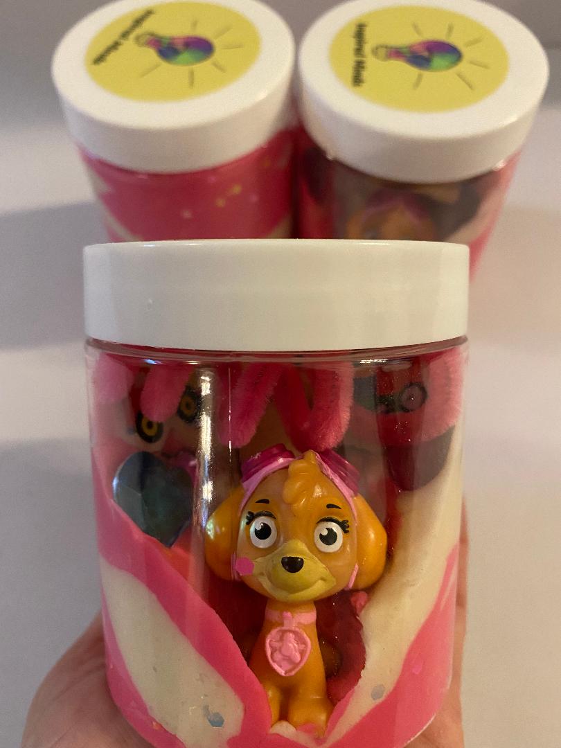 Themed Play Dough Jars