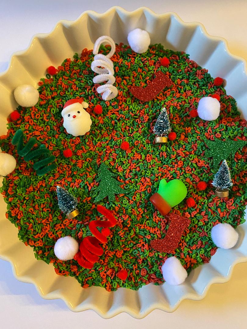Holly, Jolly & Bright Alphabet & Number Sensory Pasta