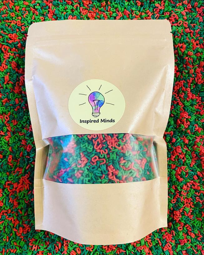 Holly, Jolly & Bright Alphabet & Number Sensory Pasta