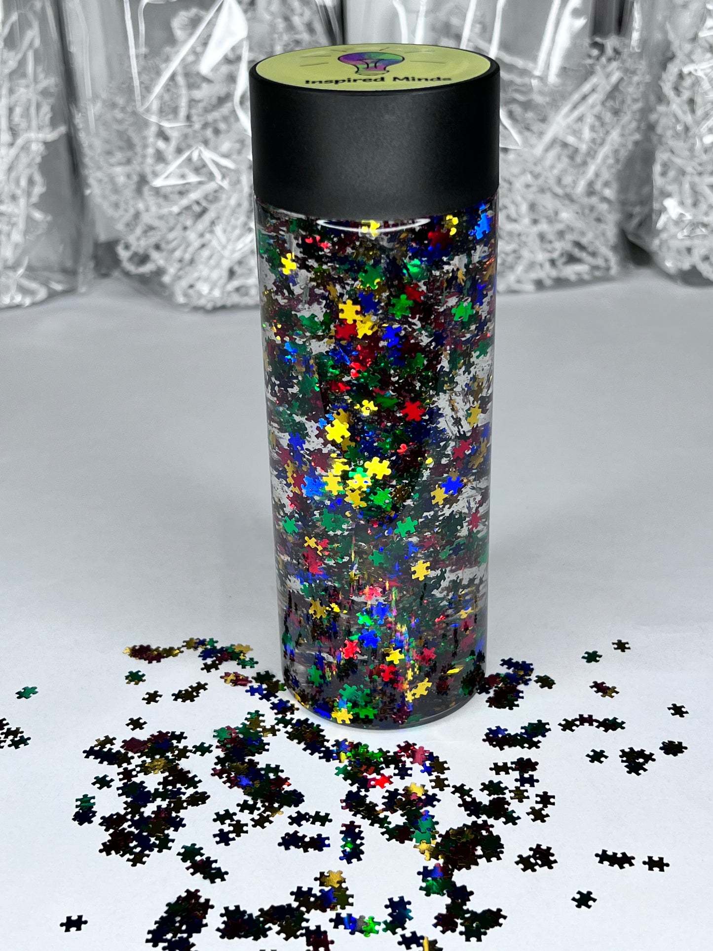 Puzzle Pieces Sensory Bottle